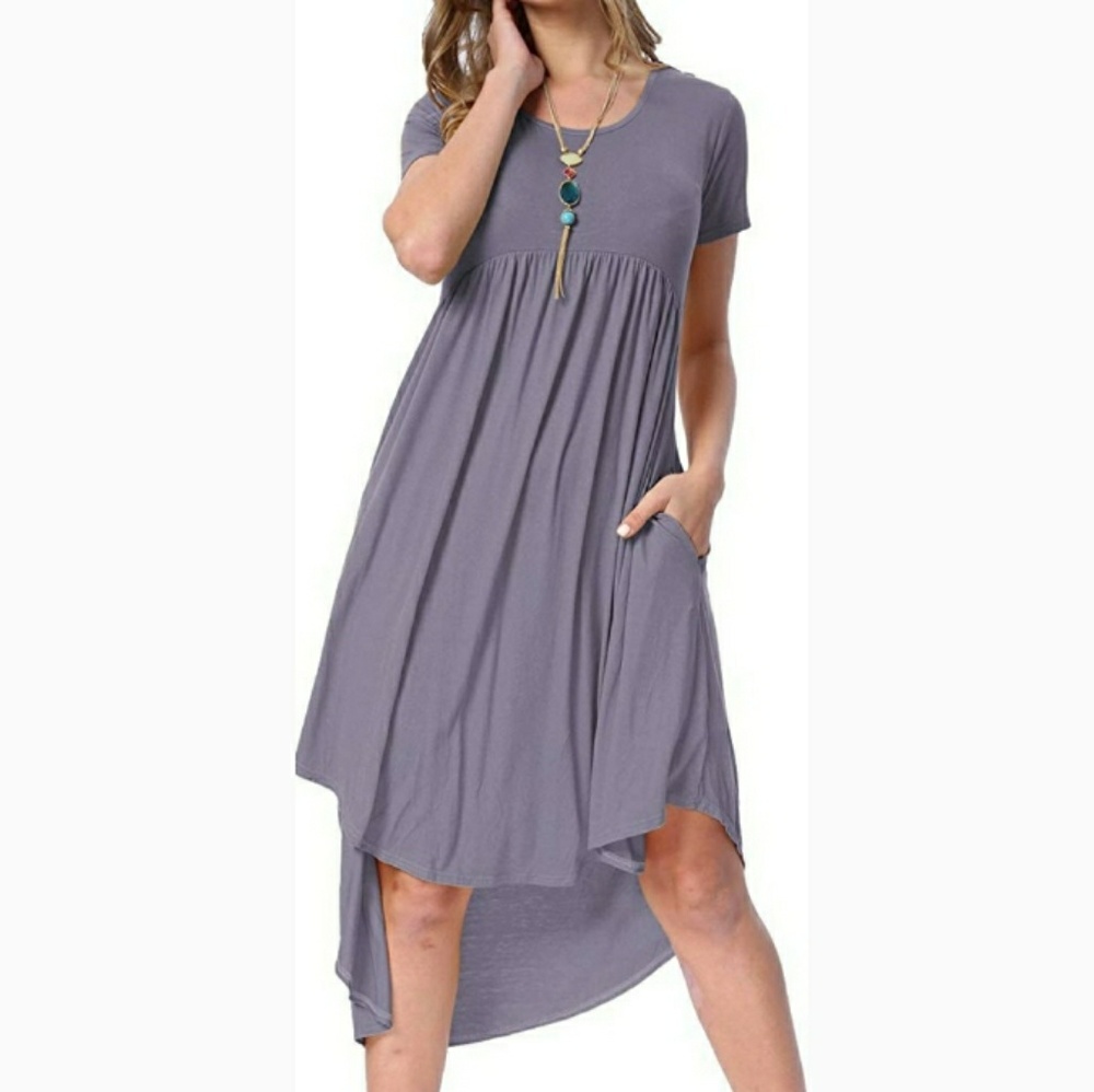 🆕⭐ Daybreak lavender (purple grey) high-low dress